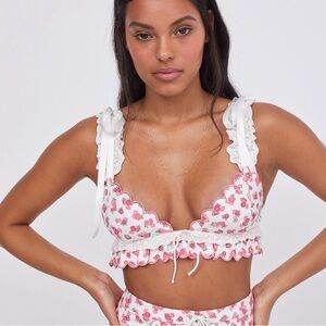 For Love and Lemons Baby Blooms Bralette